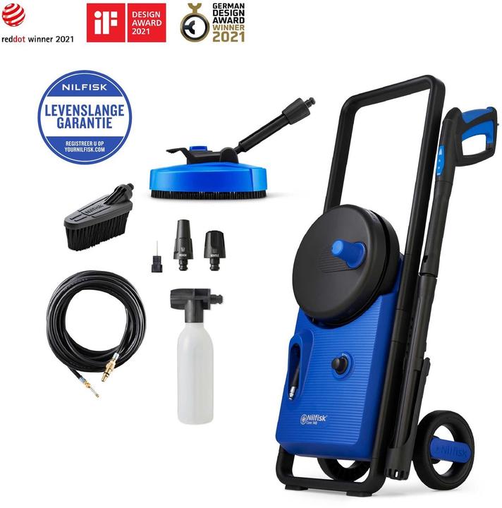 Actual product image Nilfisk Core 140-8 PowerControl In-Hand mat EU pressure washer Upright electric 474 l/h 1800 W Blue (Electrical connection)
