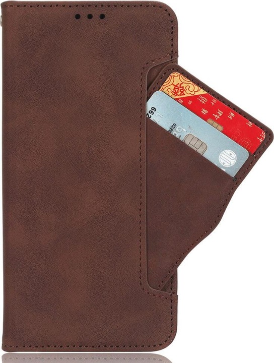 Produktbild Cover-Discount Nothing Phone (2) - Etui mit vielen Kartenfächer braun (Nothing Phone (2))