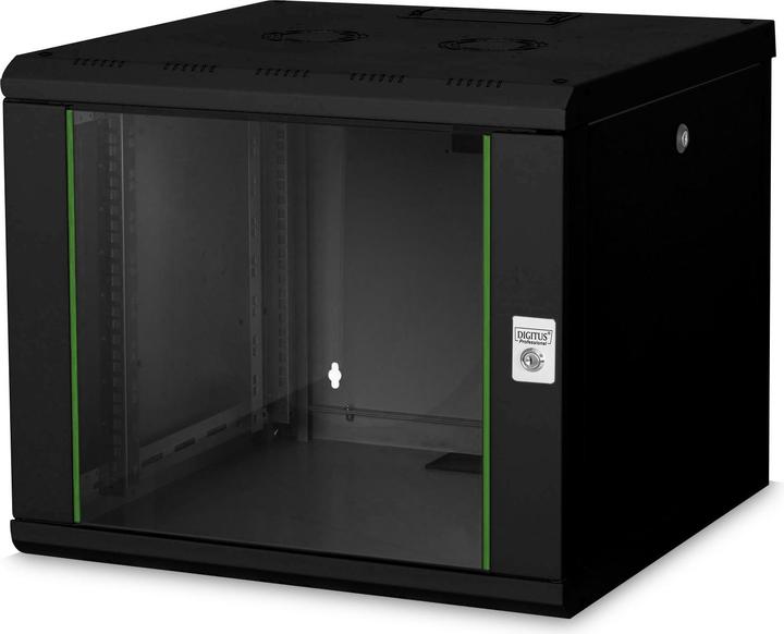 Digitus DN-19 09U-6/6-SW Wall cabinet black (9 RU, 19 inch rack)