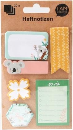 Produktbild I Am Creative Haftnotizen Koala 6 verschiedene Notizzetteln (19 x 10.5 cm)