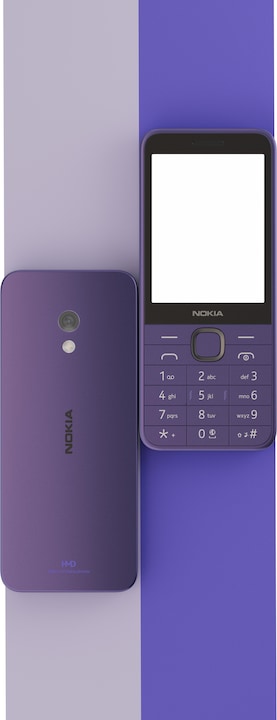 Actual product image Nokia 235 (2024) - 4G, VoLTE, 2,8", 2MP, 64MB/128MB Purple (2.80", 2 Mpx, 4G)