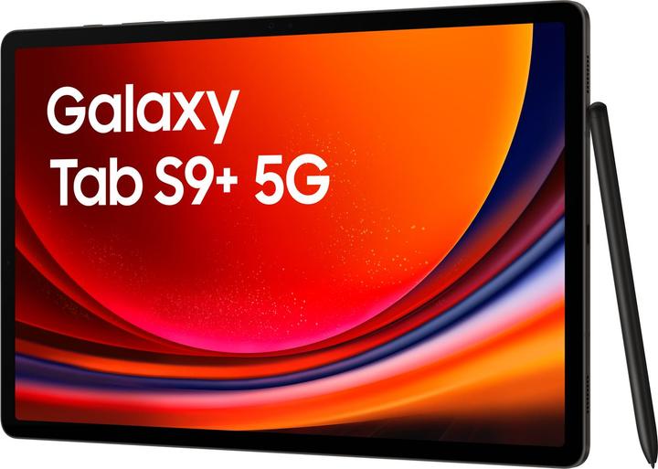 Actual product image Samsung Galaxy Tab S9+ (5G, 12.40", 256 GB, Graphite grey)