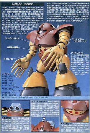Actual product image Bandai 1/144 HGUC MSM-03 GOGG