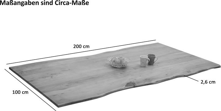 Image du produit SAM NOAH Baumkante massiv Akazie (200 x 100 cm)