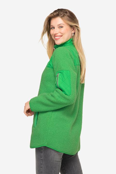 Actual product image Laurasøn Mixed Textured Zip Up Teddy Jacket (XL)