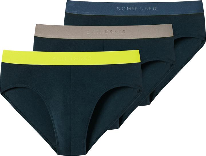 Produktbild Schiesser 3er Pack 95/5 Organic Cotton Rio Slip / Unterhose (M, 3er Pack)