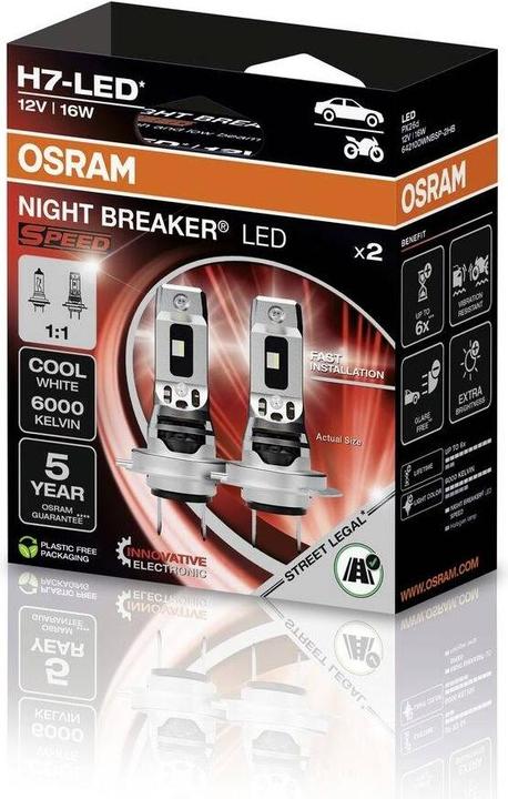 Immagine prodotto Osram Velocità dell'interruttore notturno (H7)