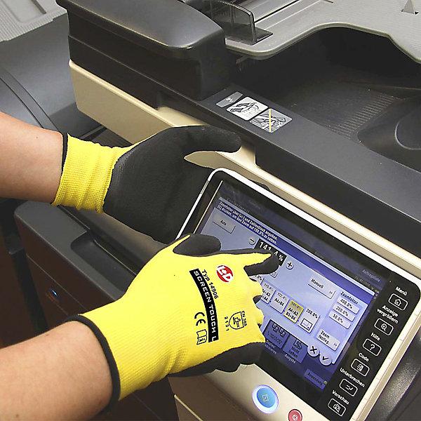 Actual product image kaiserkraft Fine knitted gloves SCREEN TOUCH L (8)