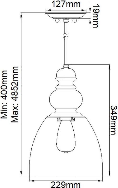 Immagine prodotto Elstead Lighting Lampada a sospensione Matrimonio E27 23cm driftwood, zinco scuro e stagionato (E27)
