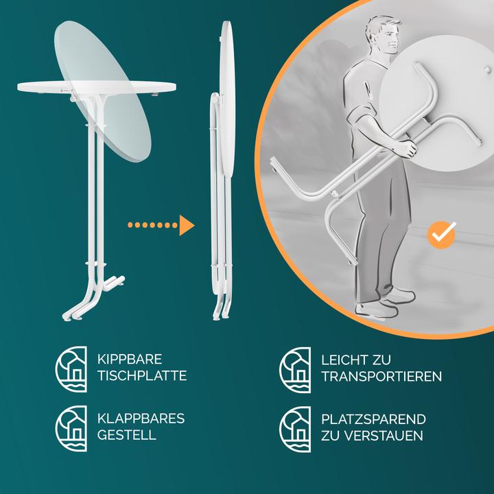 Produktbild Casaria Stehtisch (70 x 110 cm)