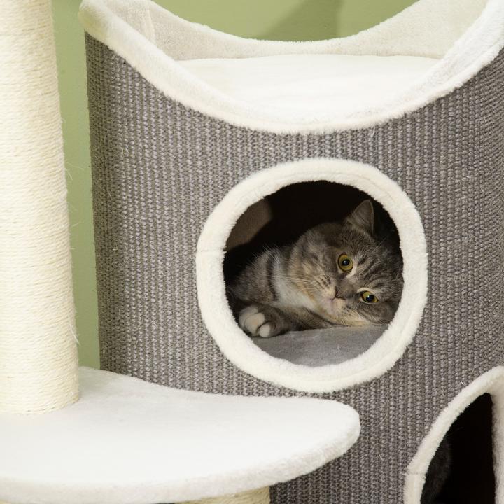 Image du produit Jamb Arbre à chat (109 cm, Blanc, Gris)