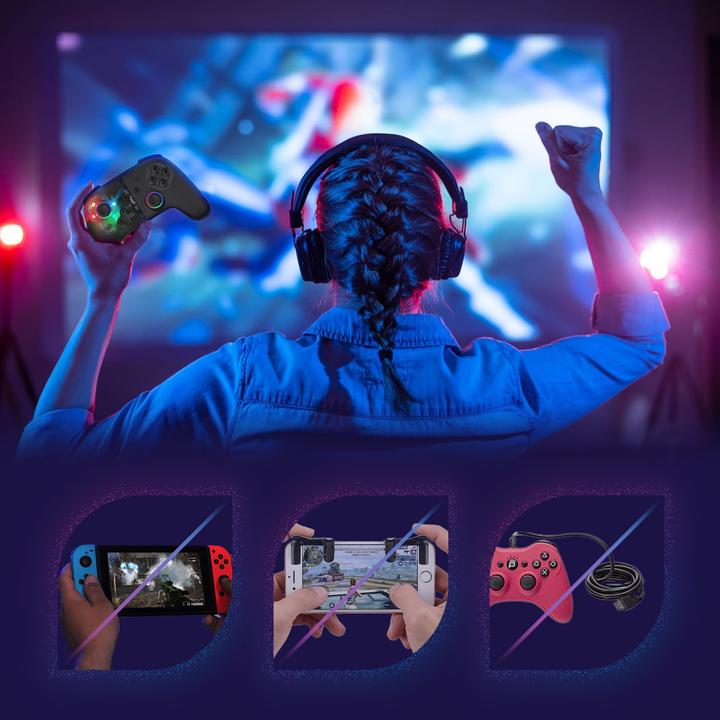 Produktbild Oniverse Onipad - Bluetooth Controller Für Nintendo Switch, PC, IOS & Android - Schwarz (Switch)