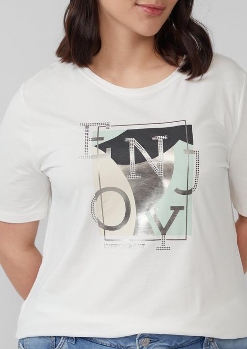 Produktbild S.Oliver T-Shirt Elastisches T-Shirt mit Frontprint (48)