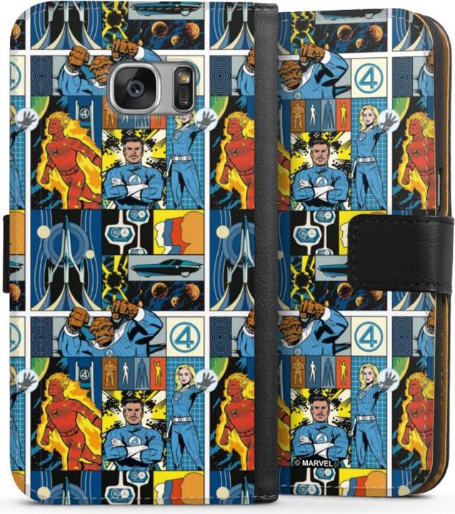 Produktbild DeinDesign Tasche für Samsung Galaxy S7 Handy Flip Case Wallet Cover Handytasche Leder Offizielles (Samsung Galaxy S7)