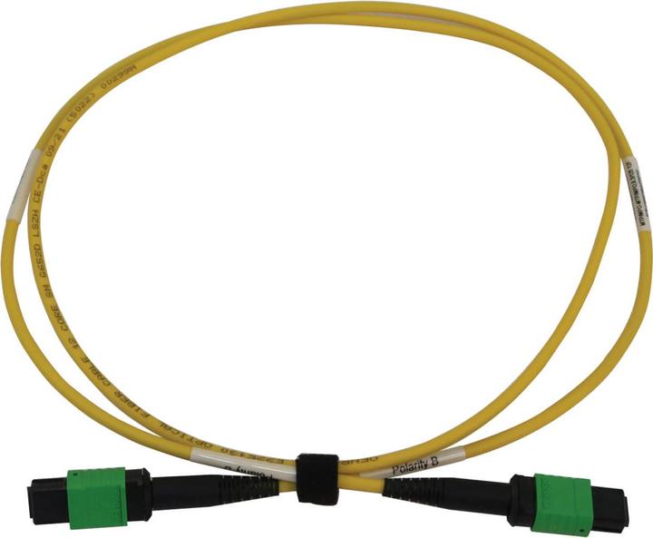 Actual product image Eaton 40/100G Singlemode 9/125 OS2 Fibre Optic Cable 12F MTP/MPO-APC F/F LSZH Yellow 1m 3 (1 m)