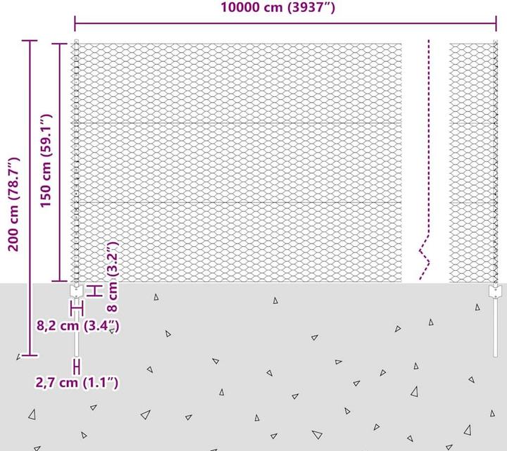 Produktbild vidaXL Aussenbarriere
