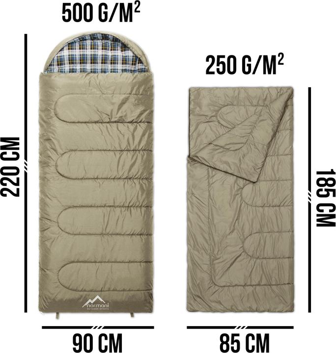 Image du produit Normani Sac de couchage 4 en 1 Antarctica - 415 (220 cm)