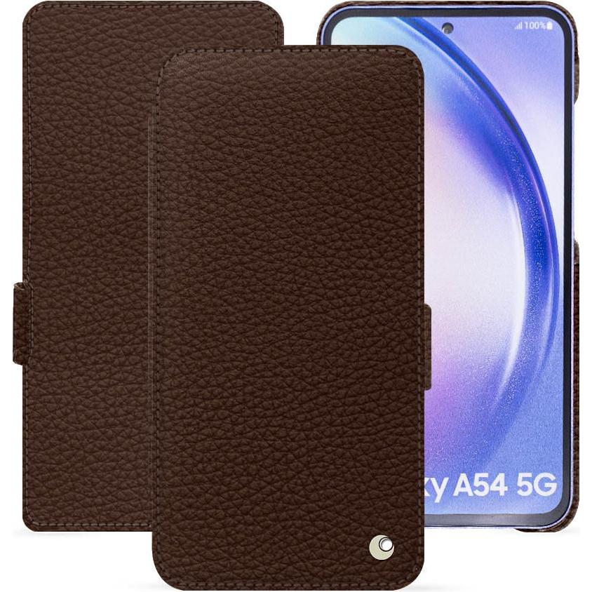 Thumbnail - Noreve Lederschutzhülle horizontal (Samsung Galaxy A54 5G), Smartphone Hülle, Braun