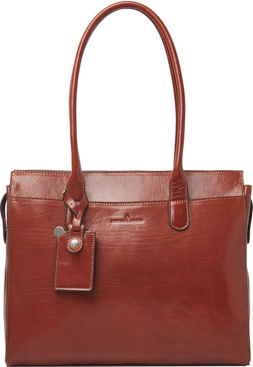 Castelijn & Beerens & Beerens - Gaucho Ellen Schoudertas 15,6 RFID | cognac -