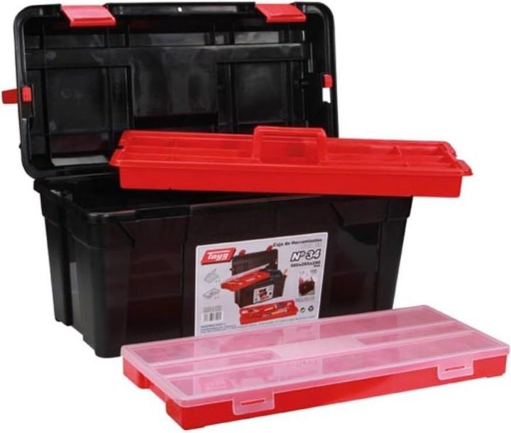 Productafbeelding Velleman - Gereedschapskist - 500 x 258 x 255 mm - met draagkoffer en assortimentsdoos