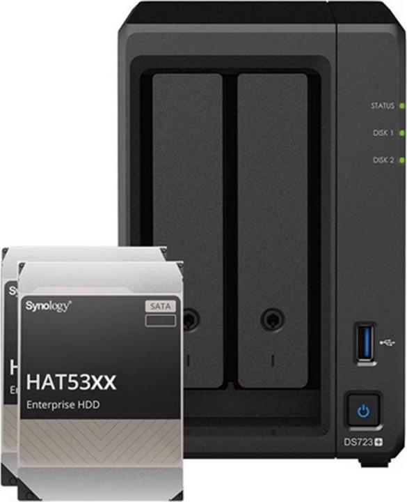 Image du produit Synology DS723+ (2 x 8 To, Synology HAT 53xx)