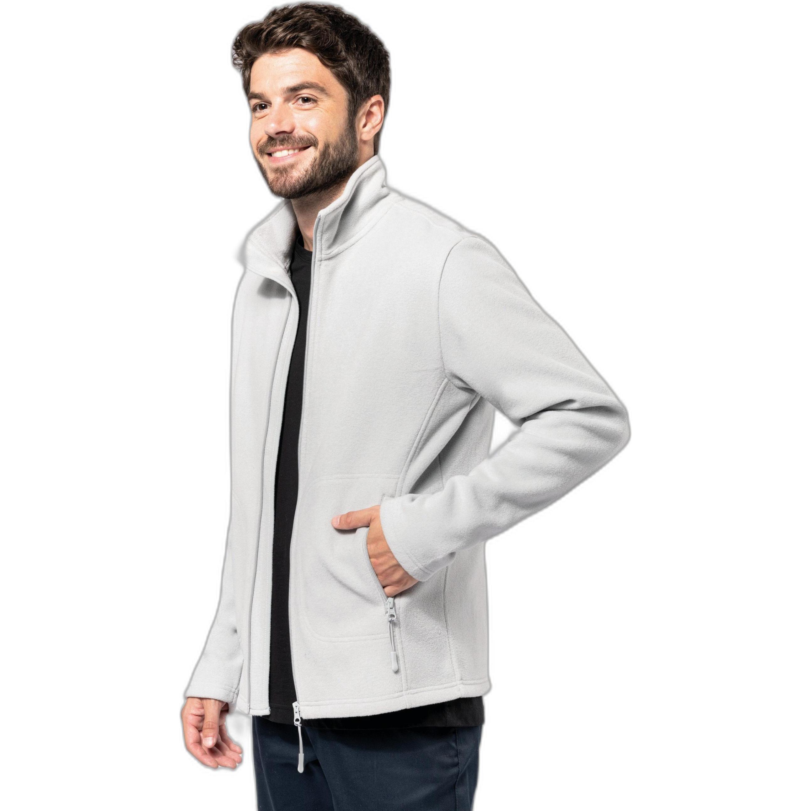 Thumbnail - Kariban, Jacke, Umweltfreundliches Fleece (M), Grau, M