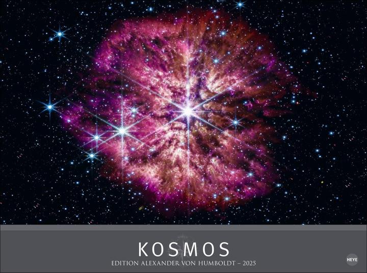 Produktbild Heye Kosmos Kalender 2025 (78 x 58 cm, 1 Monat / 2 Seiten)