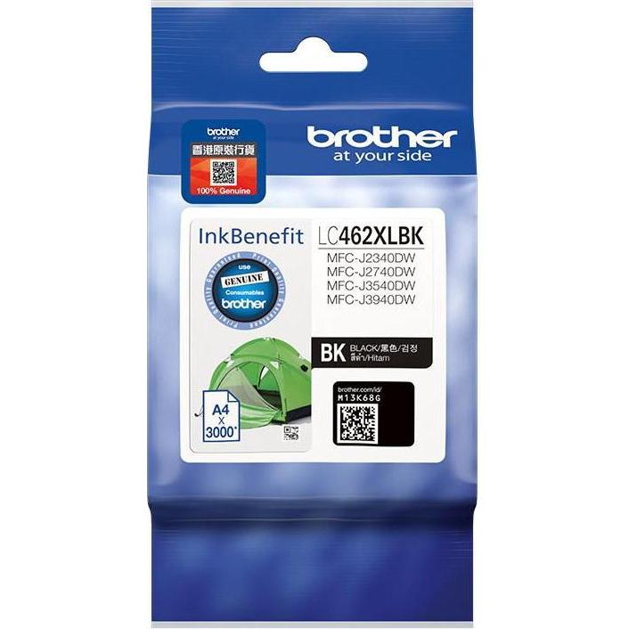 Brother, Druckerpatrone, LC462XLBK - Mit hoher Kapazität (LBK)