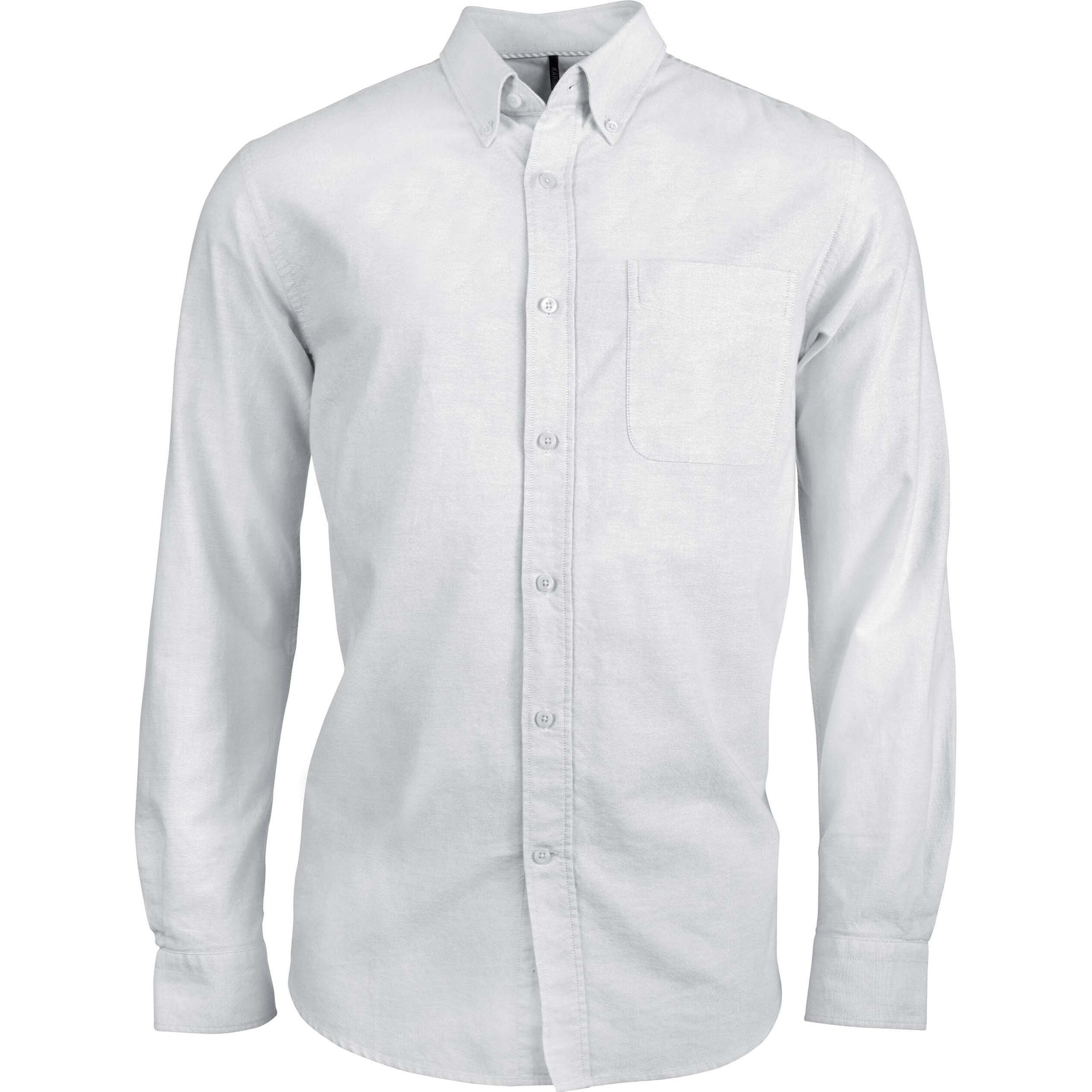 Thumbnail - Kariban, Herren, Hemd, Oxford, Weiss, (XXL)