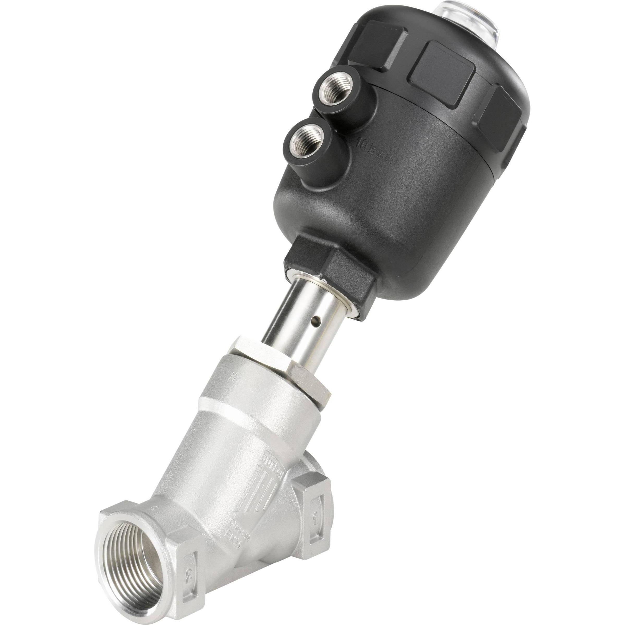 Bürkert 2/2-Wege Luftgesteuertes Ventil 2158 G 2 Muffe Gehäusematerial Edelstahl Dichtungsmaterial (2158)