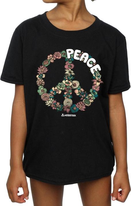 Produktbild Woodstock Floral Peace TShirt Mädchen (140, 146)