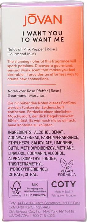 Produktbild Jovan I Want You To Want Me (Eau de Parfum, 50 ml)