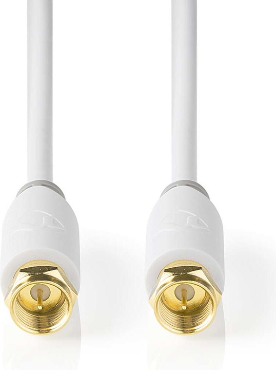 Immagine prodotto Nedis Cavo satellitare e per antenna - Connettore F - 10 m - rotondo - Placcato oro - Schermato (Cavi antenna)
