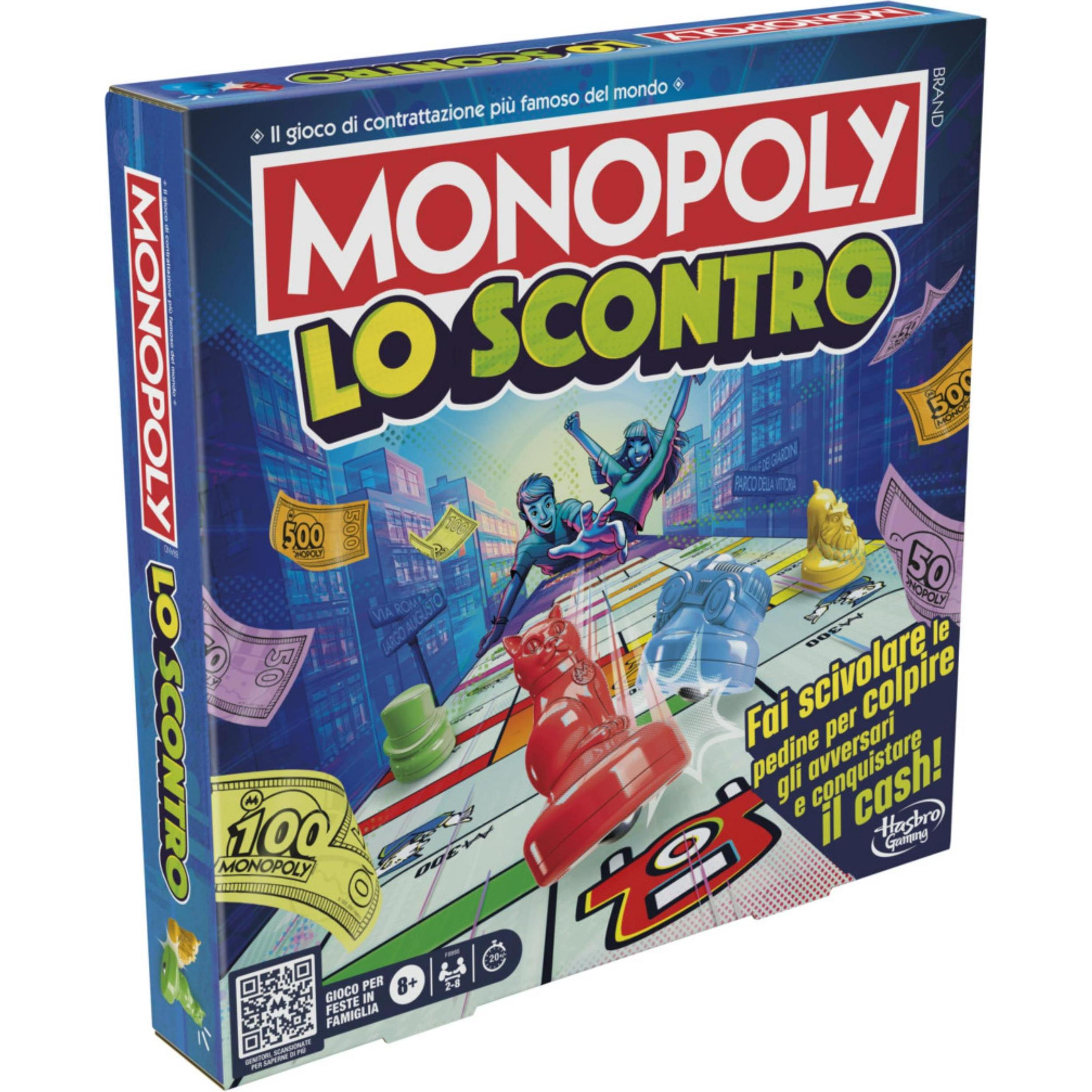 Hasbro Gaming Mehrfarbig Monopoly (Italienisch, 2 - 8 Spieler)