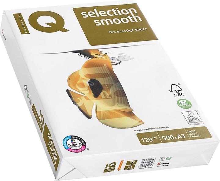Produktbild Mondi Premium-Büropapier IQ Selection Smooth (A3, 500 Blätter, 120 g/m²)