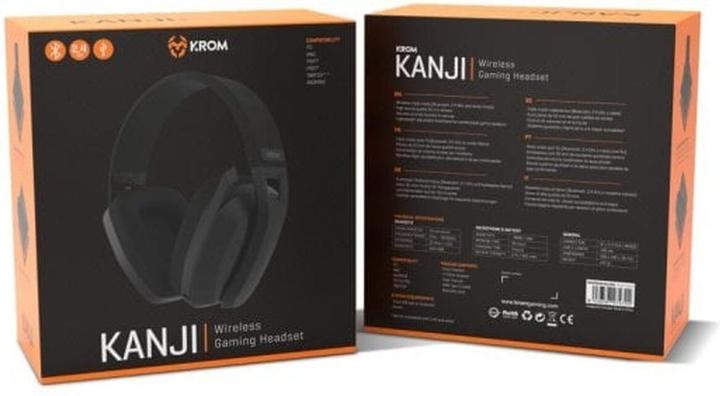 Actual product image Krom Auriculares Gaming Kanji Wireless Negro (Cable, Wireless)