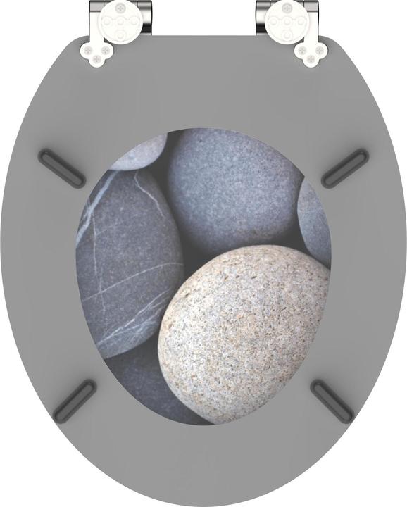 Actual product image Schütte MDF WC-Sitz GREY STONES