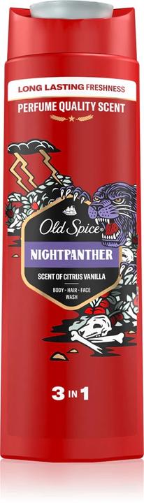 Produktbild Old Spice Nightpanther Shower Gel For Men - Body, Hair, And Face Wash (400 ml)