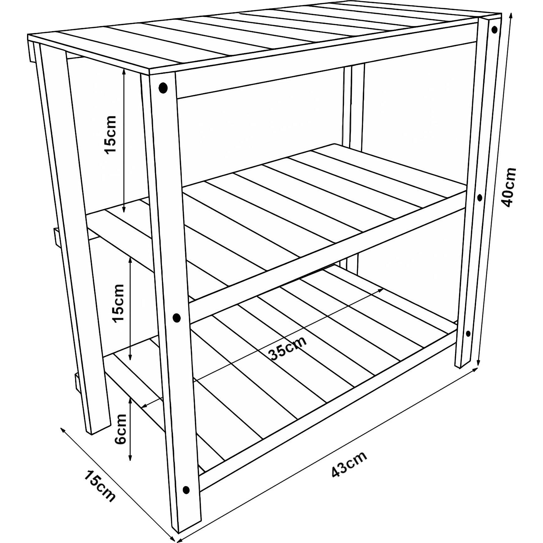 Thumbnail - En.Casa, Regal, Multia (43 x 15 x 40 cm)