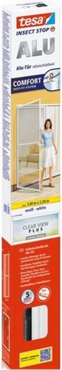 Produktbild tesa Insektenschutz Alu COMFORT für Türen, Insektengitter (100 x 220 cm)