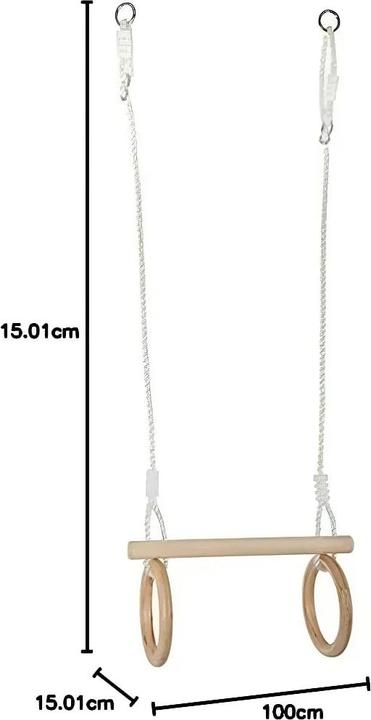 Image du produit small foot Trapèze avec anneaux de gymnastique