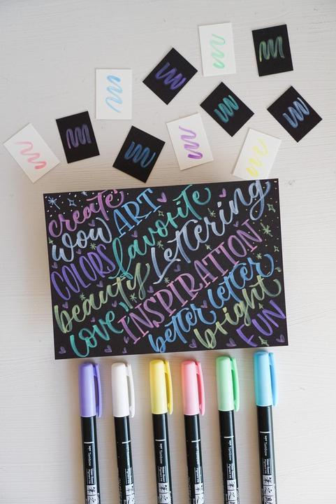 Produktbild Tombow Kalligraphie-stift (6x)