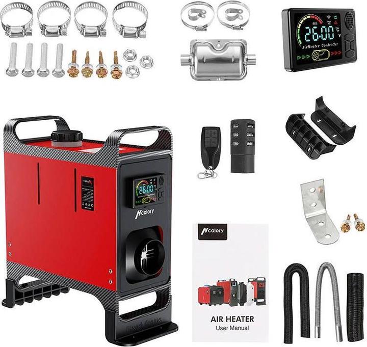 Produktbild Hcalory Parking heater HC-A02, 8 kW, Diesel, Bluetooth (red) (8000 W)