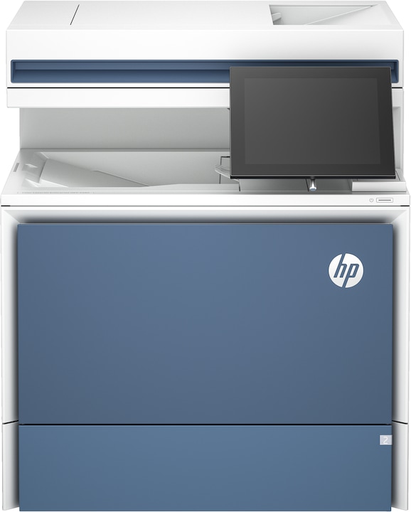 Actual product image HP Color LaserJet Enterprise MFP X58045dn printer, print, copy, scan, fax (optional), autoload, print (Laser, Colour)