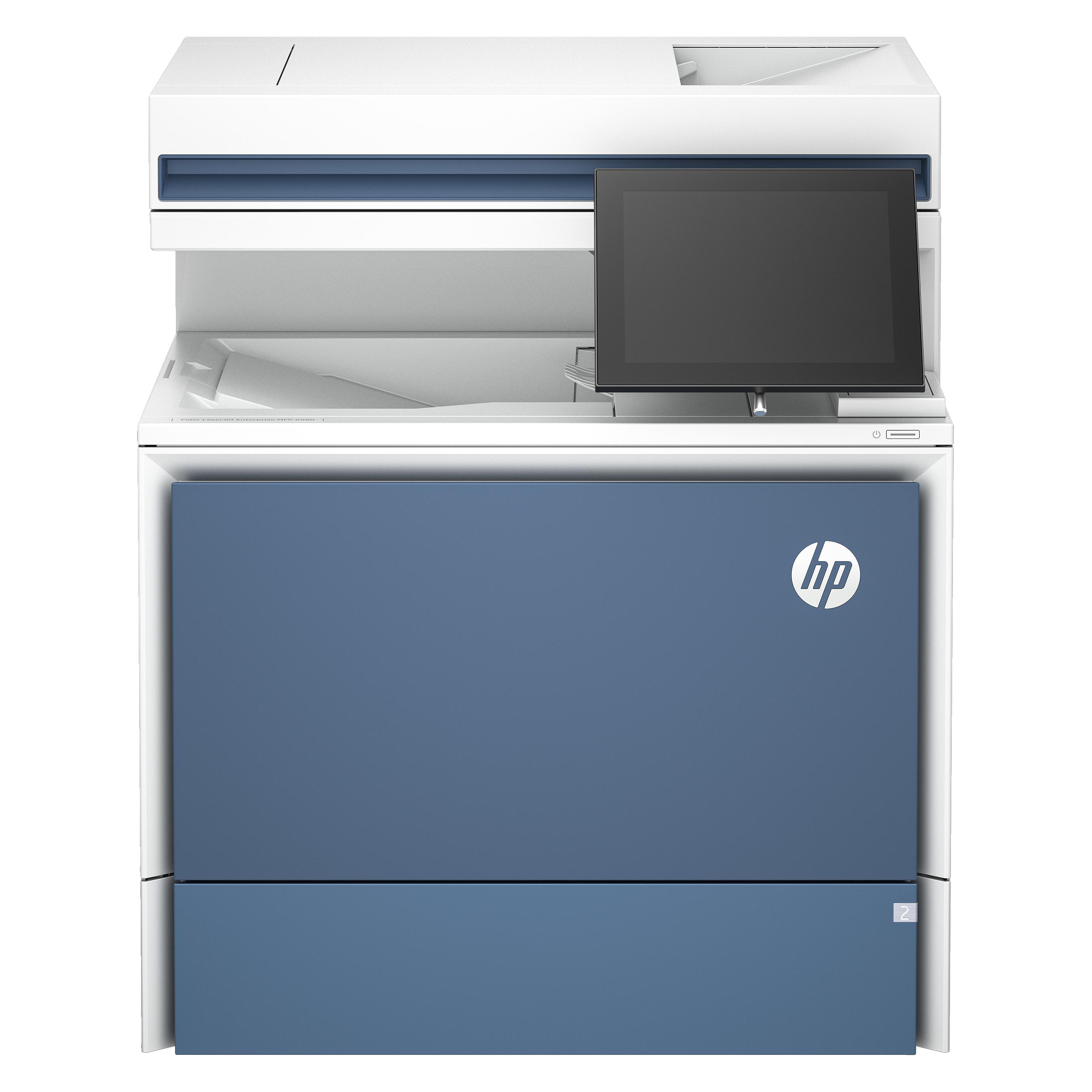 HP Color LaserJet Enterprise MFP X58045dn (Laser), Drucker, Grau