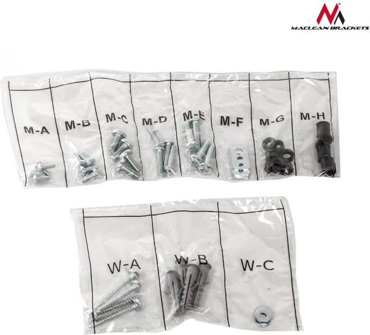 Produktbild Maclean MC-723 - VESA Monitor-/TV-Halter, 37-70", schwarz, 45 kg (Wand, 70", 45 kg)