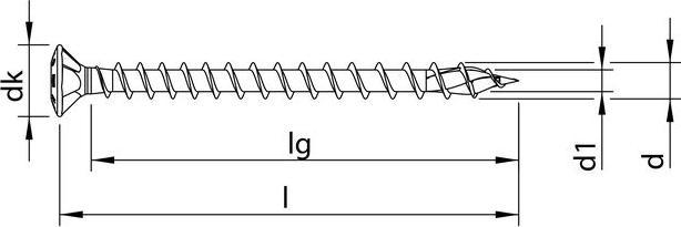 Immagine prodotto Heco TOPIX-plus A2 4,0 x 35, testa svasata rialzata con tasche per fresatura, HECO-Drive, filettatura (200 Viti per pezzo)