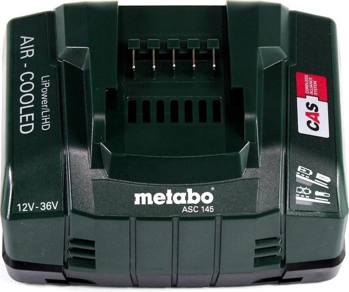 Produktbild Metabo Akku Basis Set 18V mit 1x Akku LiHD 5,5Ah ( 625368000 ) + Ladegerät ASC 145 ( 627378000 ) (18 V)