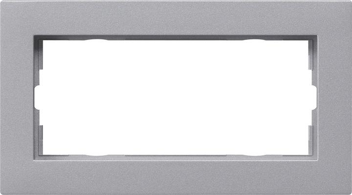 Actual product image Gira Cover frame 2f o.m. flat E2 F aluminium 1002255
