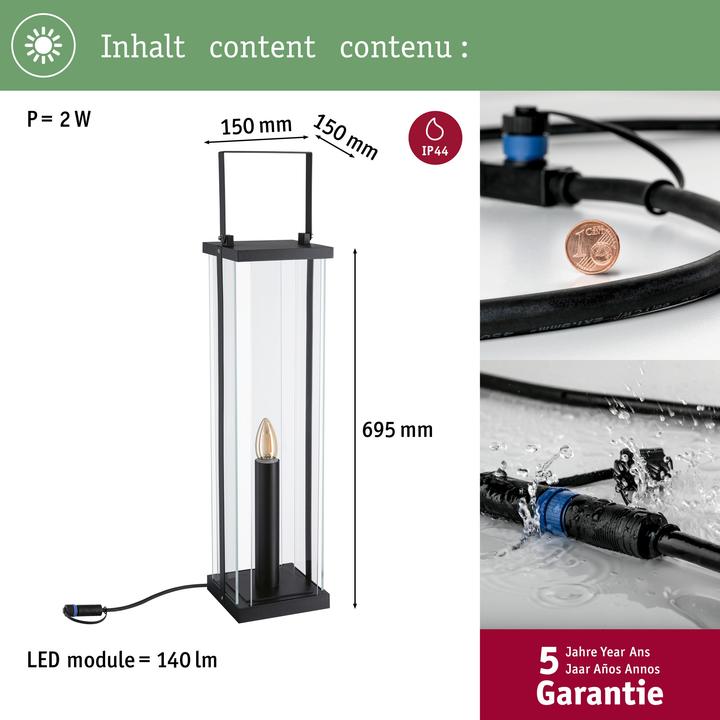 Image du produit Paulmann Outdoor Plug & Shine Classic (140 lm, E14, IP44)